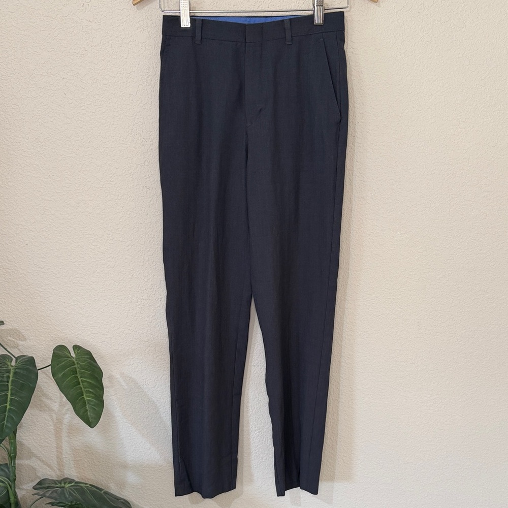 Izod Dress Suit Pants Slacks Charcoal Gray Boys Size 16 Slim